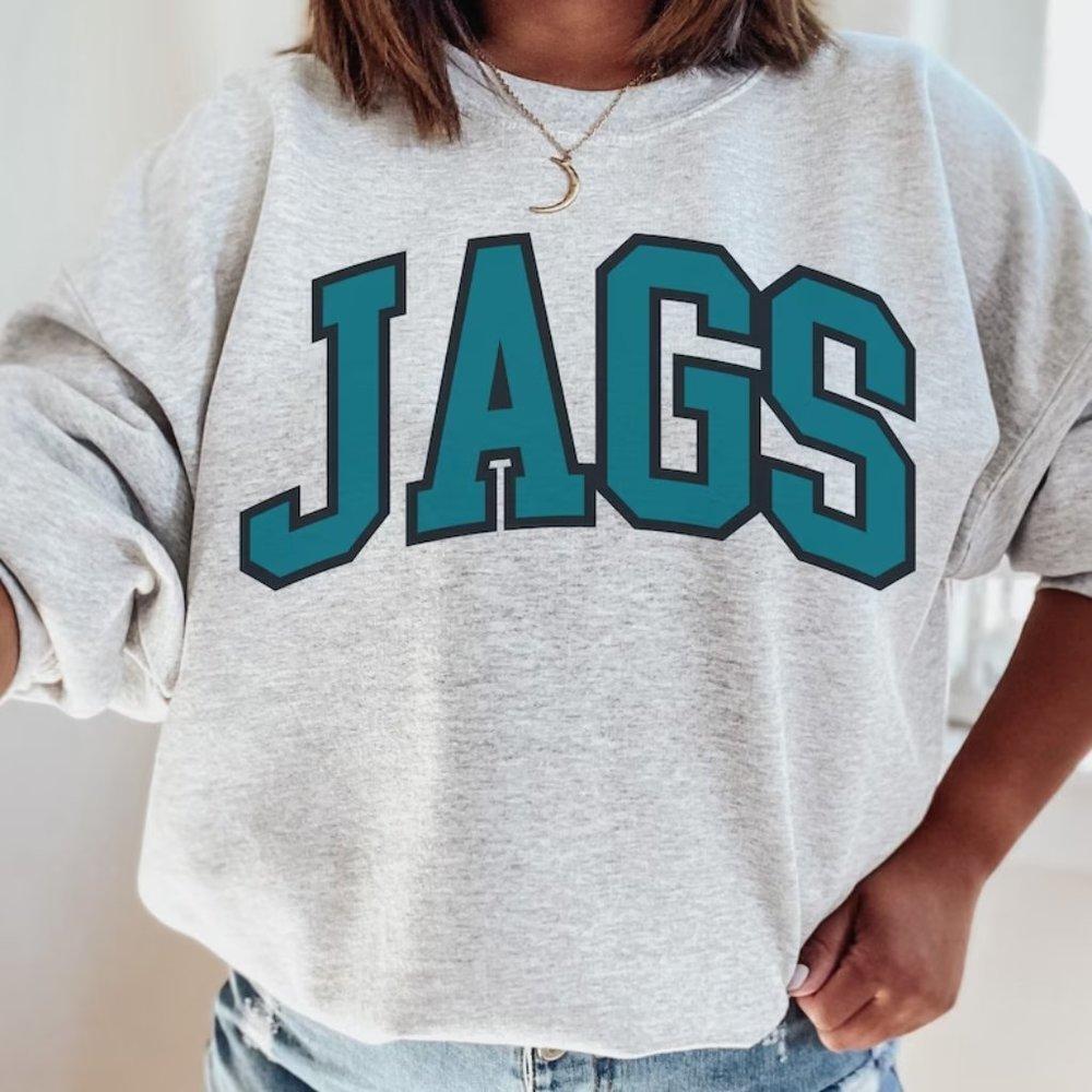 Jacksonville Jaguars Retro Florida Football Crewneck Sweatshirt Unisex